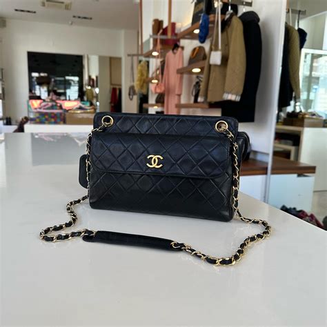 borsa chanel vintage Pelle Agnello Trapuntata 